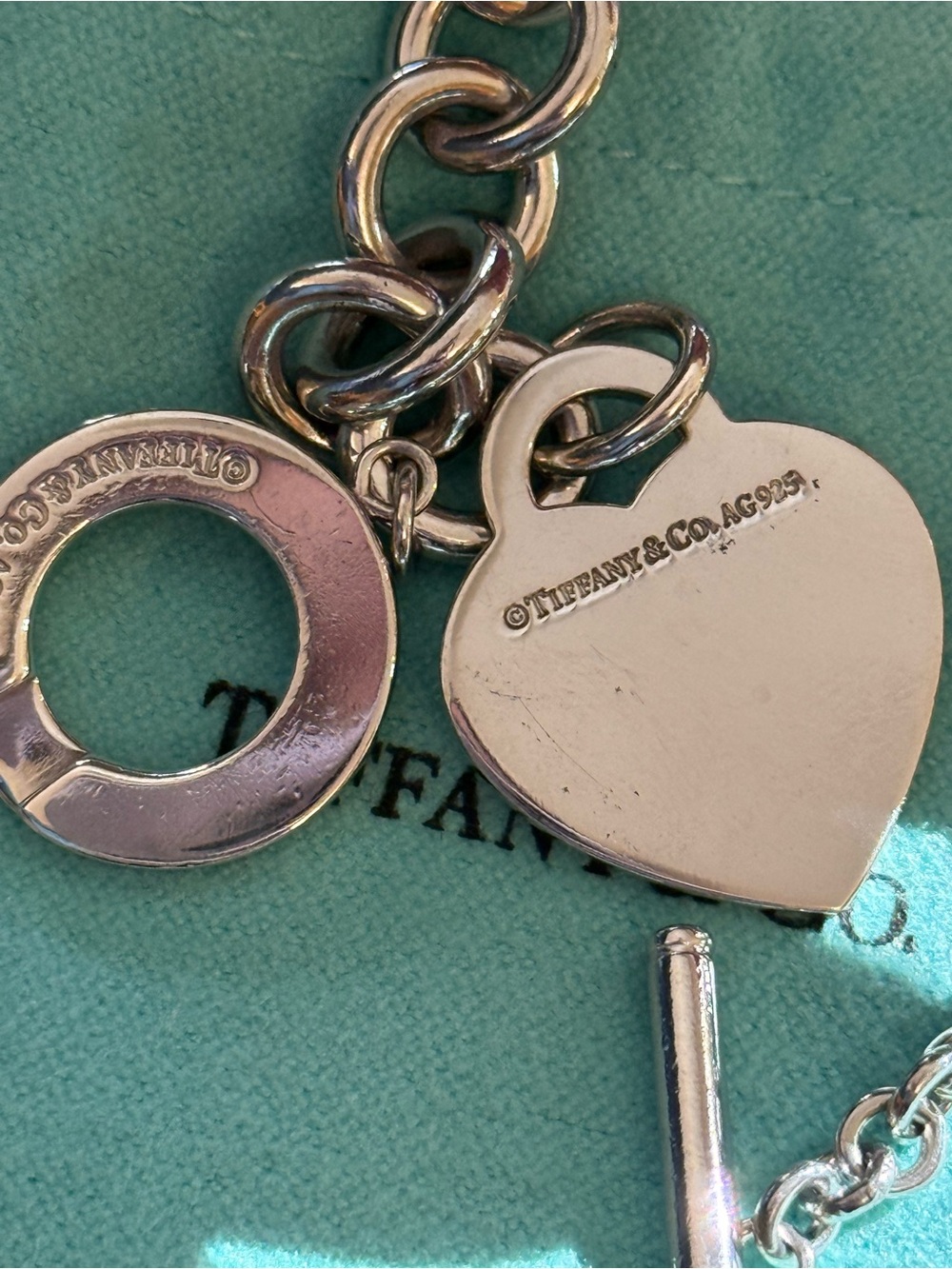 Tiffany & Co. Silver Heart Tag Toggle Bracelet - Picture 3 of 5
